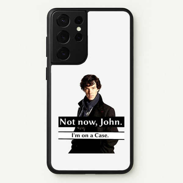 I'm on a Case Holmes Pun  - Sherlock Phone Case for Galaxy S21 Ultra