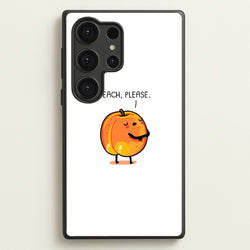 Peach, Please - Funny Pun  -  Phone Case for Galaxy S25 Ultra