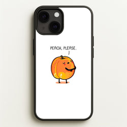 Peach, Please - Funny Pun  -  Phone Case for iPhone 13 Mini