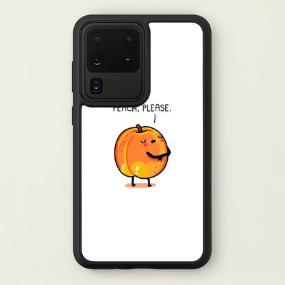 Peach, Please - Funny Pun  -  Phone Case for Galaxy S20 Ultra