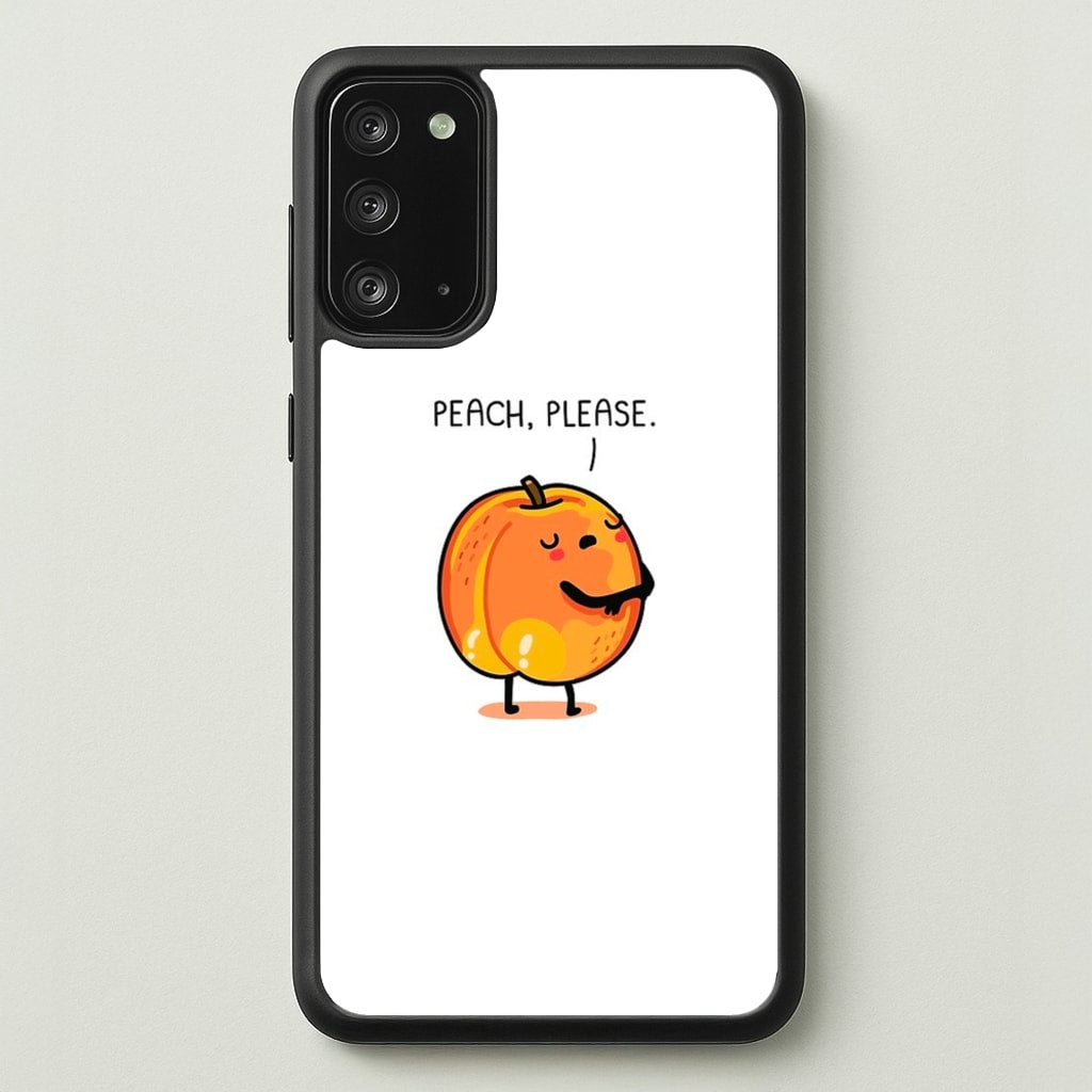 Peach, Please - Funny Pun  -  Phone Case for Galaxy Note 20