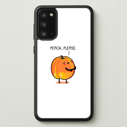 Peach, Please - Funny Pun  -  Phone Case for Galaxy Note 20