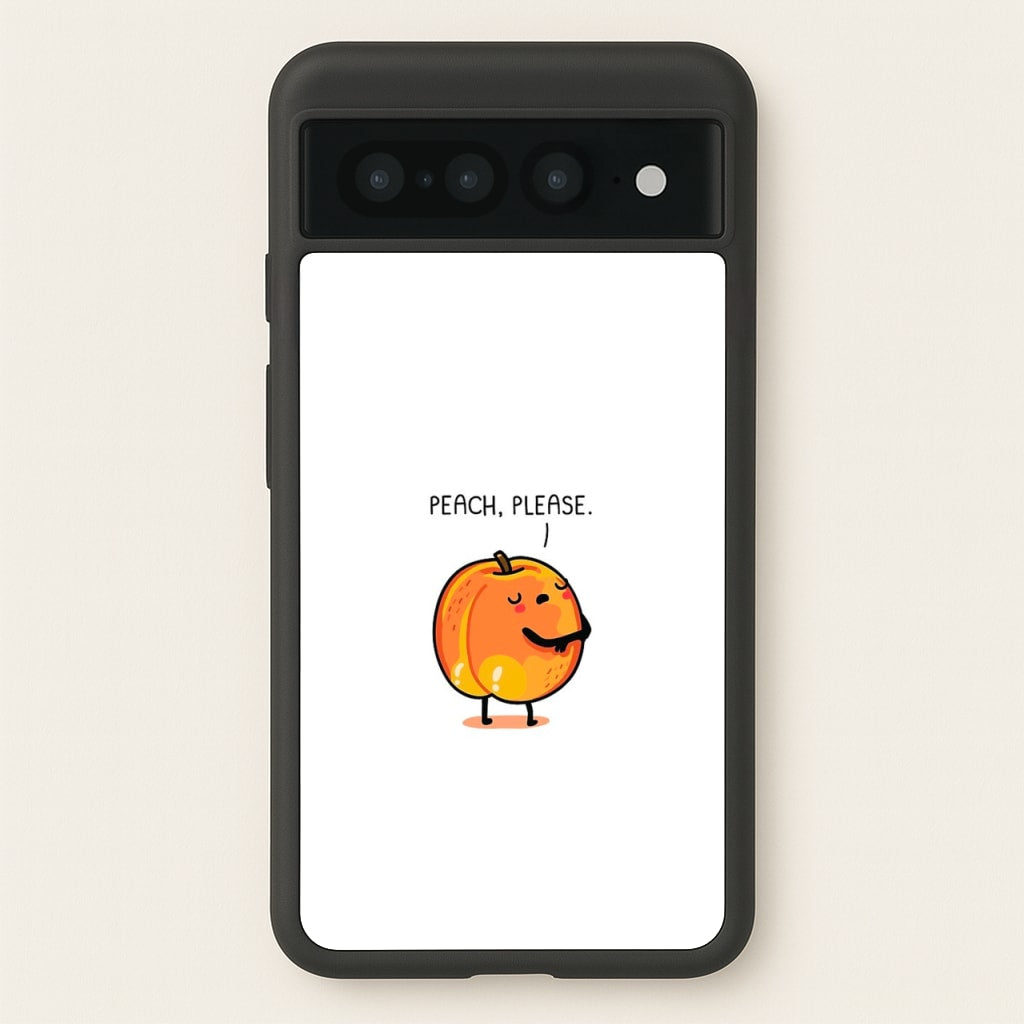 Peach, Please - Funny Pun  -  Phone Case for Google Pixel 7 Pro