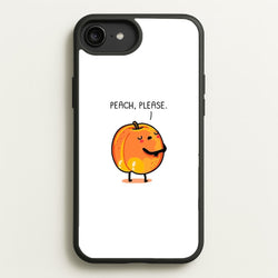 Peach, Please - Funny Pun  -  Phone Case for iPhone 6 Plus / 7 Plus / 8 Plus