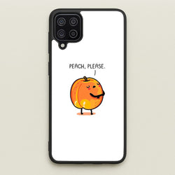 Peach, Please - Funny Pun  -  Phone Case for Galaxy A12