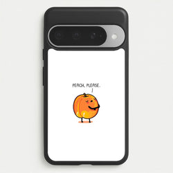 Peach, Please - Funny Pun Phone Case for Google Pixel 10 Pro XL