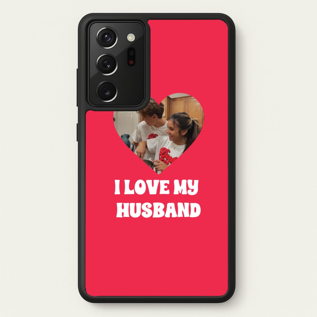 I Love My Husband - Personalised Couples  - Personalised Valentine's Day Phone Case for Galaxy Note 20 Ultra