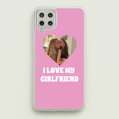 I Love My Girlfriend - Personalised Couples  - Personalised Valentine's Day Phone Case for Galaxy A12