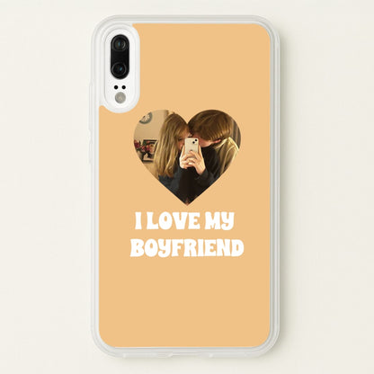 I Love My Boyfriend - Personalised Couples  - Personalised Valentine's Day Phone Case for Huawei P20