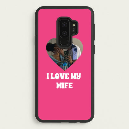 I Love My Wife - Personalised Couples  - Personalised Valentine's Day Phone Case for Galaxy S9 Plus