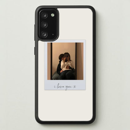 I Love You Polaroid - Personalised Couples  - Personalised Valentine's Day Phone Case for Galaxy Note 20