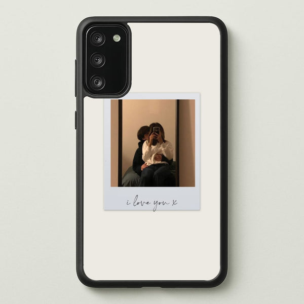 I Love You Polaroid - Personalised Couples  - Personalised Valentine's Day Phone Case for Galaxy S20FE