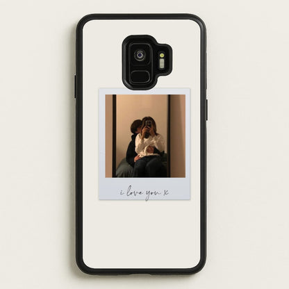 I Love You Polaroid - Personalised Couples  - Personalised Valentine's Day Phone Case for Galaxy S9