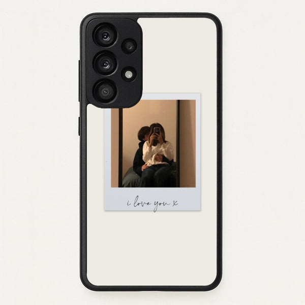 I Love You Polaroid - Personalised Couples  - Personalised Valentine's Day Phone Case for Galaxy A33