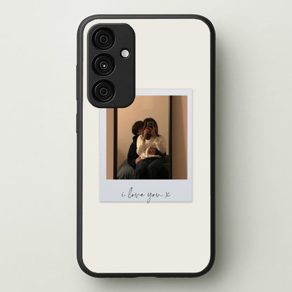 I Love You Polaroid - Personalised Couples  - Personalised Valentine's Day Phone Case for Galaxy A55