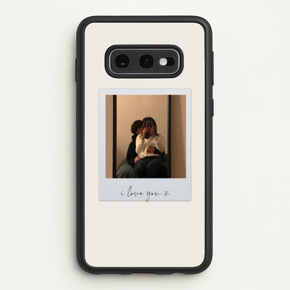 I Love You Polaroid - Personalised Couples  - Personalised Valentine's Day Phone Case for Galaxy S10e