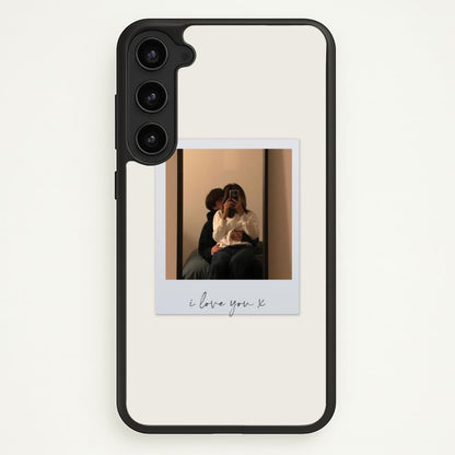 I Love You Polaroid - Personalised Couples  - Personalised Valentine's Day Phone Case for Galaxy S23