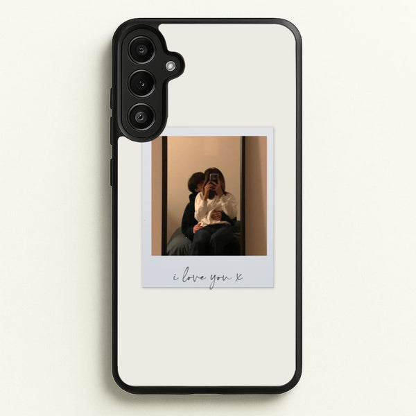 I Love You Polaroid - Personalised Couples  - Personalised Valentine's Day Phone Case for Galaxy A34