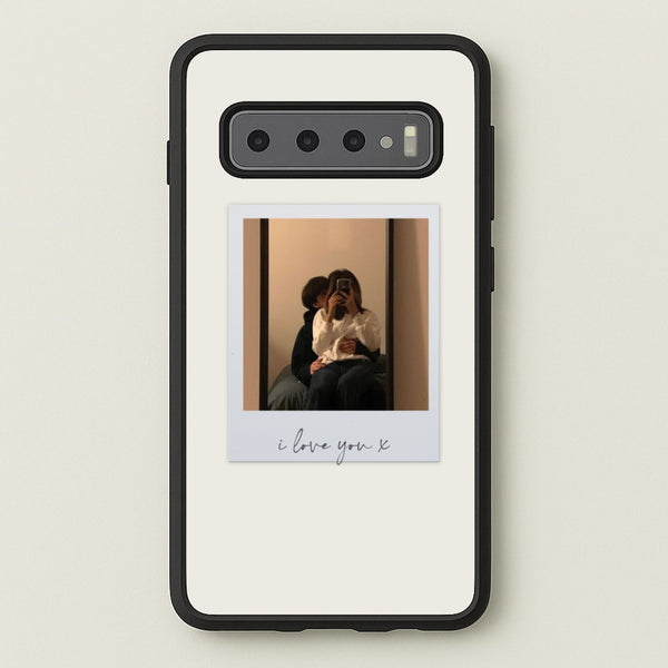 I Love You Polaroid - Personalised Couples  - Personalised Valentine's Day Phone Case for Galaxy S10