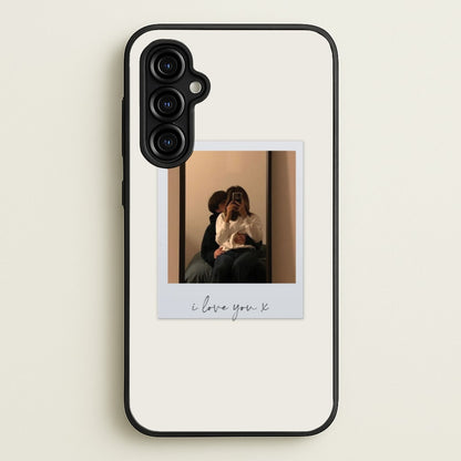 I Love You Polaroid - Personalised Couples  - Personalised Valentine's Day Phone Case for Galaxy A54