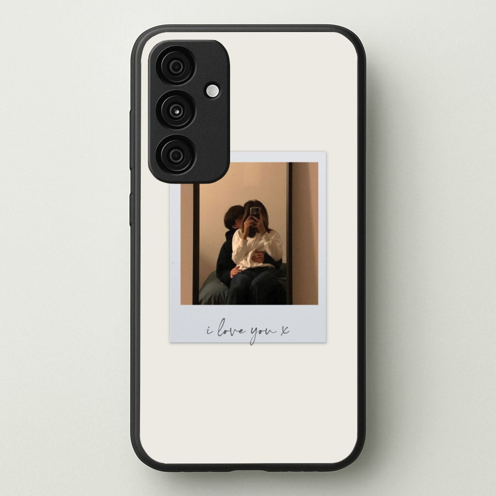 I Love You Polaroid - Personalised Couples  - Personalised Valentine's Day Phone Case for Galaxy A35