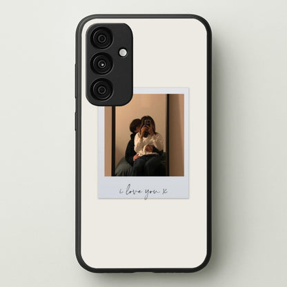 I Love You Polaroid - Personalised Couples  - Personalised Valentine's Day Phone Case for Galaxy A35