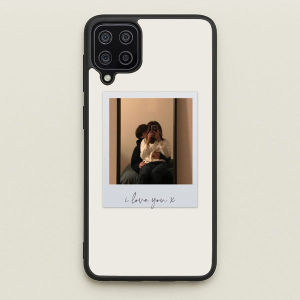 I Love You Polaroid - Personalised Couples  - Personalised Valentine's Day Phone Case for Galaxy A12