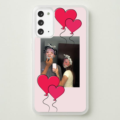 Heart Balloons - Personalised Couples  - Personalised Valentine's Day Phone Case for Galaxy Note 20