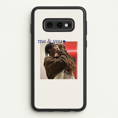 Me And You - Personalised Couples  - Personalised Valentine's Day Phone Case for Galaxy S10e