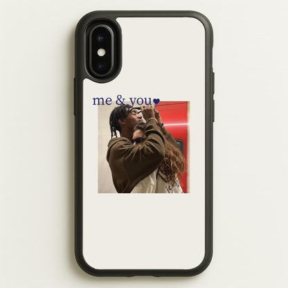 Me And You - Personalised Couples  - Personalised Valentine's Day Phone Case for iPhone X / XS