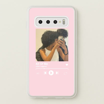 Album Cover - Personalised Couples  - Personalised Valentine's Day Phone Case for Galaxy S10
