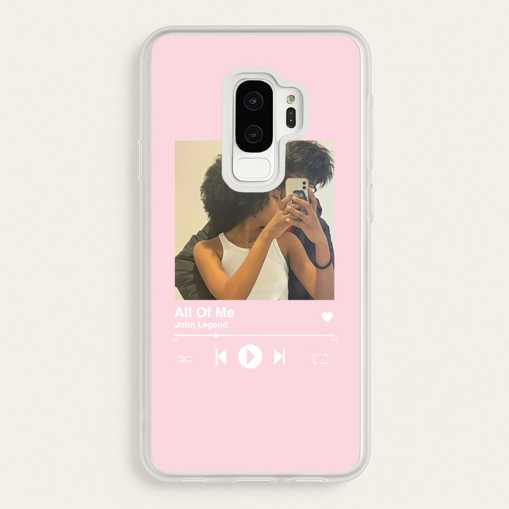 Album Cover - Personalised Couples  - Personalised Valentine's Day Phone Case for Galaxy S9 Plus