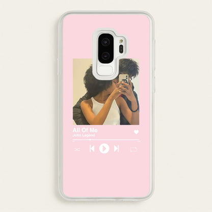 Album Cover - Personalised Couples  - Personalised Valentine's Day Phone Case for Galaxy S9 Plus