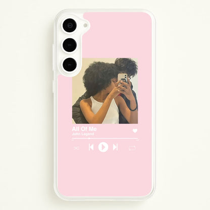Album Cover - Personalised Couples  - Personalised Valentine's Day Phone Case for Galaxy S23