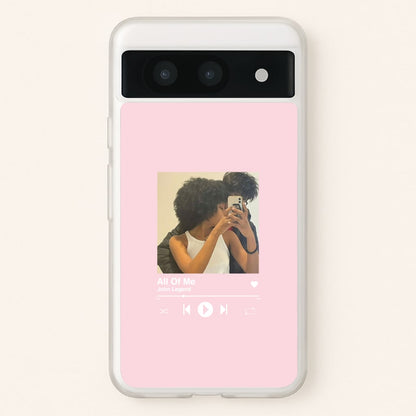 Album Cover - Personalised Couples  - Personalised Valentine's Day Phone Case for Google Pixel 8a