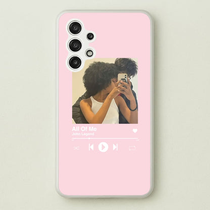 Album Cover - Personalised Couples  - Personalised Valentine's Day Phone Case for Galaxy A13