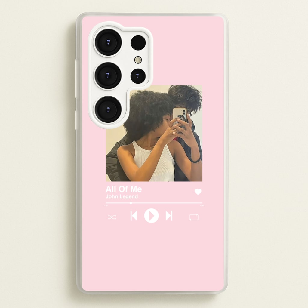 Album Cover - Personalised Couples  - Personalised Valentine's Day Phone Case for Galaxy S25 Ultra