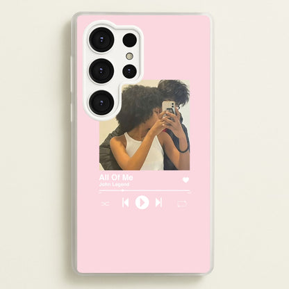 Album Cover - Personalised Couples  - Personalised Valentine's Day Phone Case for Galaxy S25 Ultra