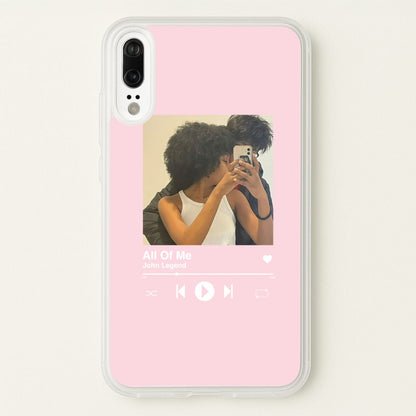 Album Cover - Personalised Couples  - Personalised Valentine's Day Phone Case for Huawei P20