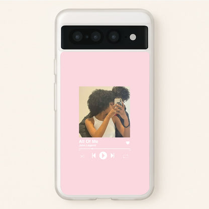 Album Cover - Personalised Couples  - Personalised Valentine's Day Phone Case for Google Pixel 7 Pro