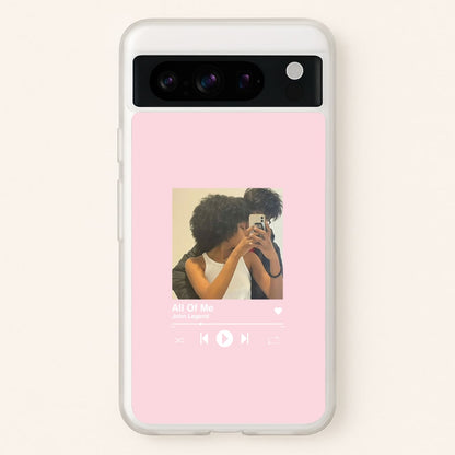 Album Cover - Personalised Couples  - Personalised Valentine's Day Phone Case for Google Pixel 8 Pro