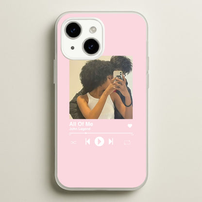 Album Cover - Personalised Couples  - Personalised Valentine's Day Phone Case for iPhone 14 Plus