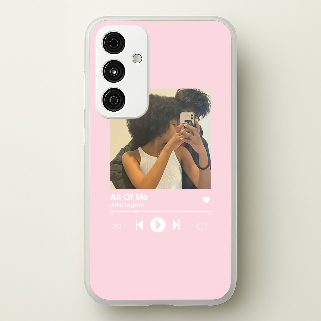 Album Cover - Personalised Couples  - Personalised Valentine's Day Phone Case for Galaxy A35