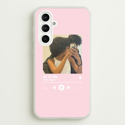 Album Cover - Personalised Couples  - Personalised Valentine's Day Phone Case for Galaxy A16