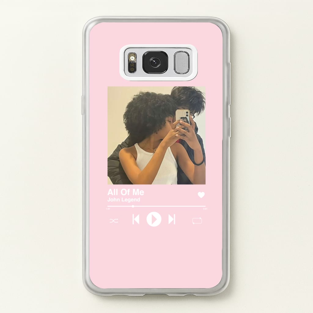 Album Cover - Personalised Couples  - Personalised Valentine's Day Phone Case for Galaxy S8 Plus