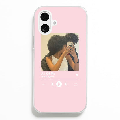 Album Cover - Personalised Couples  - Personalised Valentine's Day Phone Case for iPhone 16 Plus
