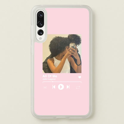 Album Cover - Personalised Couples  - Personalised Valentine's Day Phone Case for Huawei P20 Pro