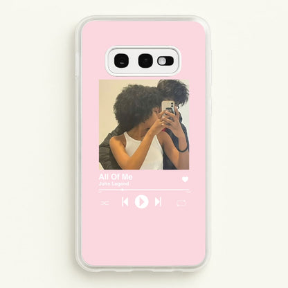 Album Cover - Personalised Couples  - Personalised Valentine's Day Phone Case for Galaxy S10e