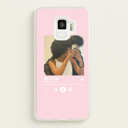 Album Cover - Personalised Couples  - Personalised Valentine's Day Phone Case for Galaxy S9