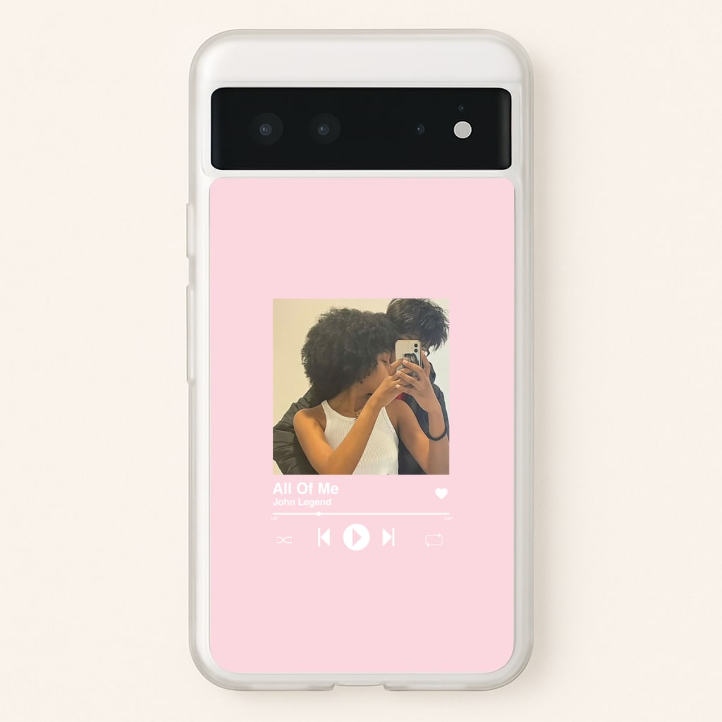 Album Cover - Personalised Couples  - Personalised Valentine's Day Phone Case for Google Pixel 6